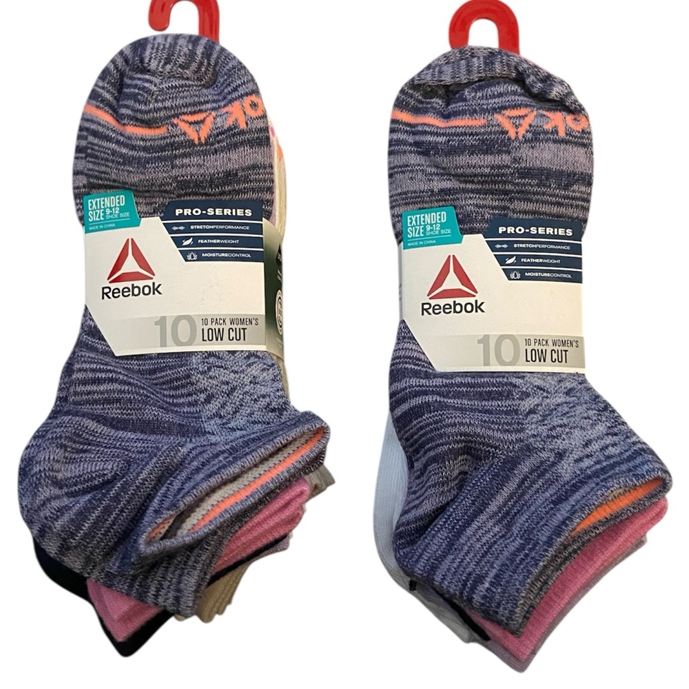 Reebok - Women's Pro Series Performance Lightweight Low Cut Socks, two 10-Pack